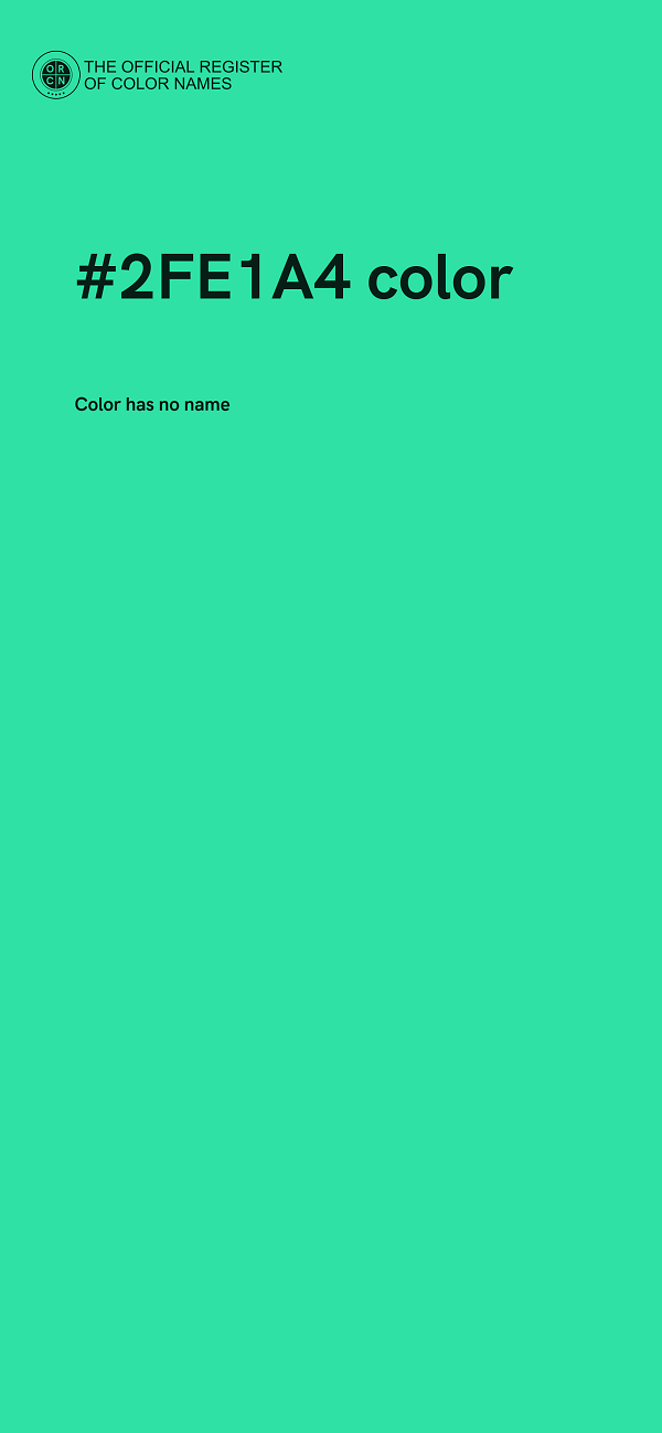 #2FE1A4 color image