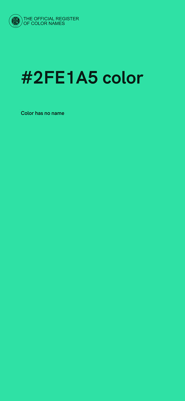 #2FE1A5 color image