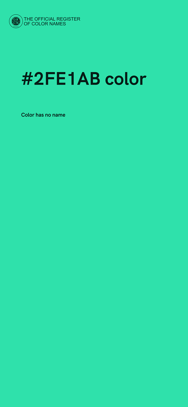 #2FE1AB color image