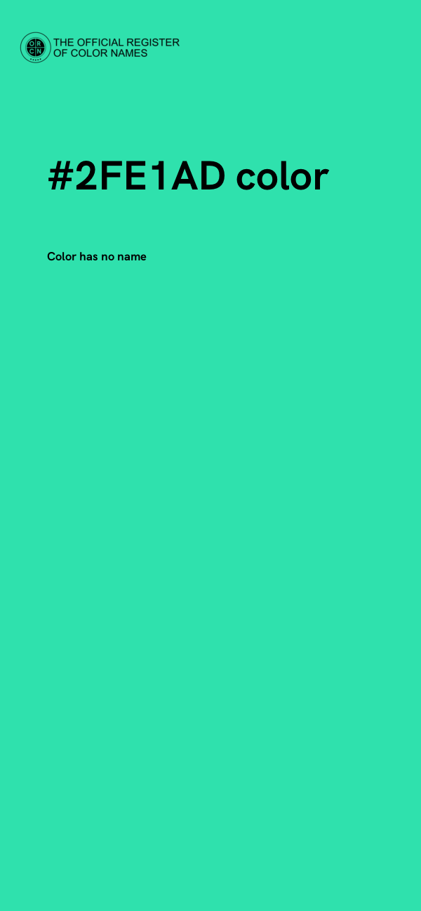 #2FE1AD color image