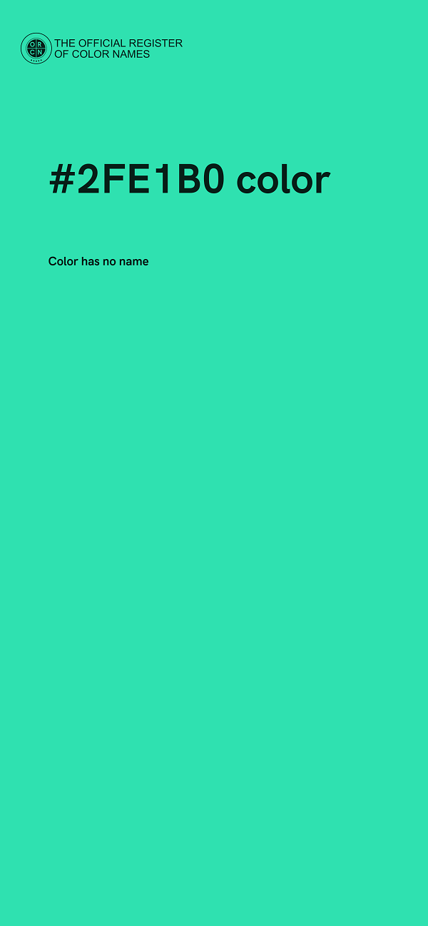 #2FE1B0 color image