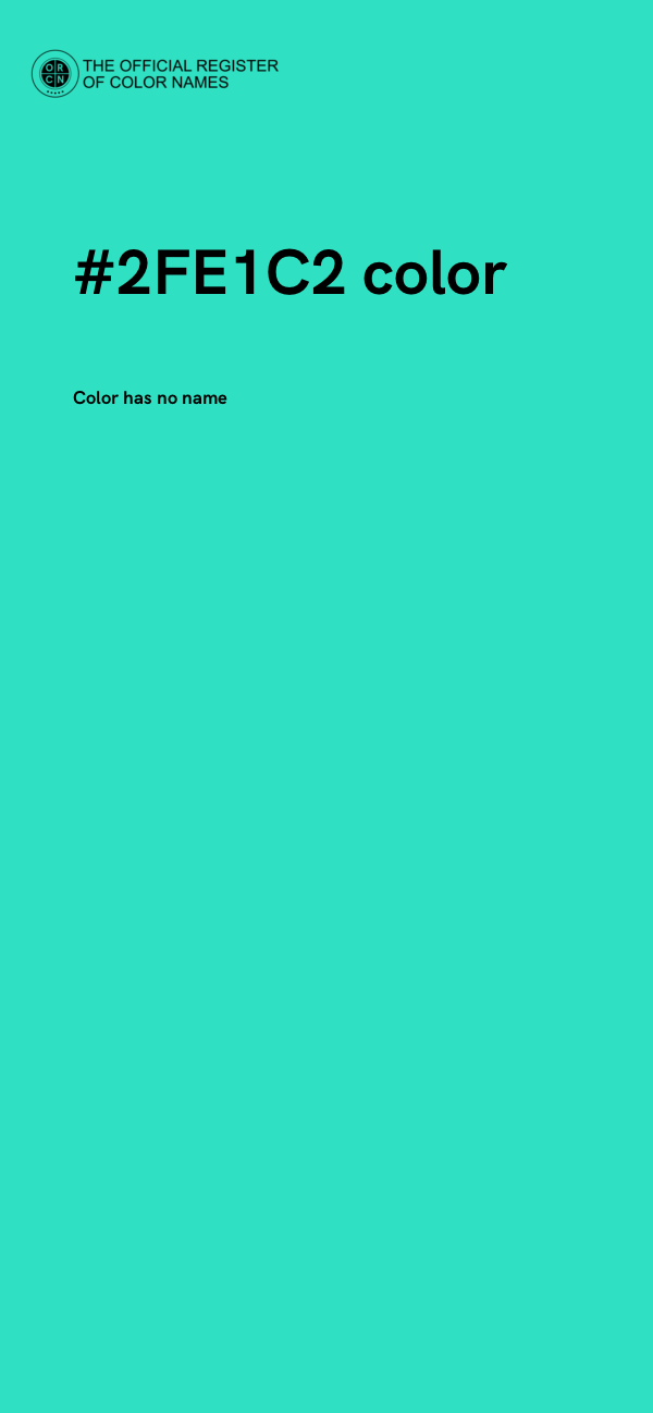 #2FE1C2 color image