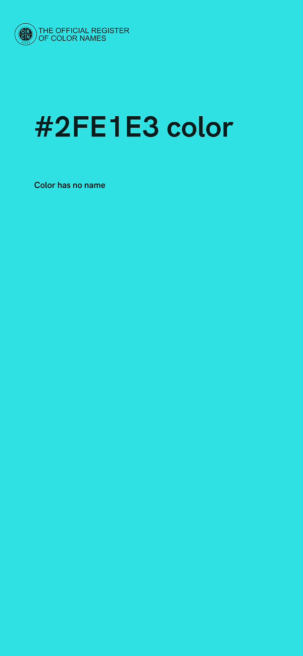 #2FE1E3 color image