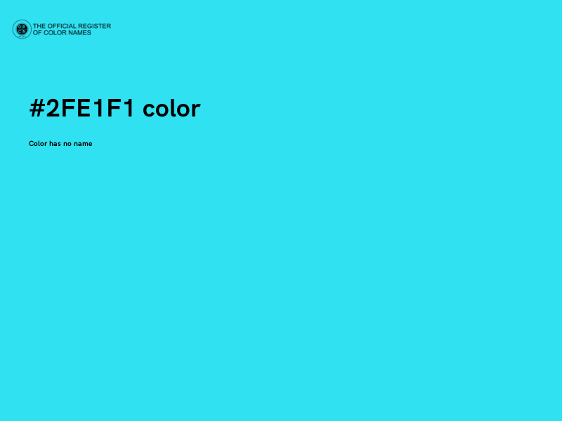 #2FE1F1 color image