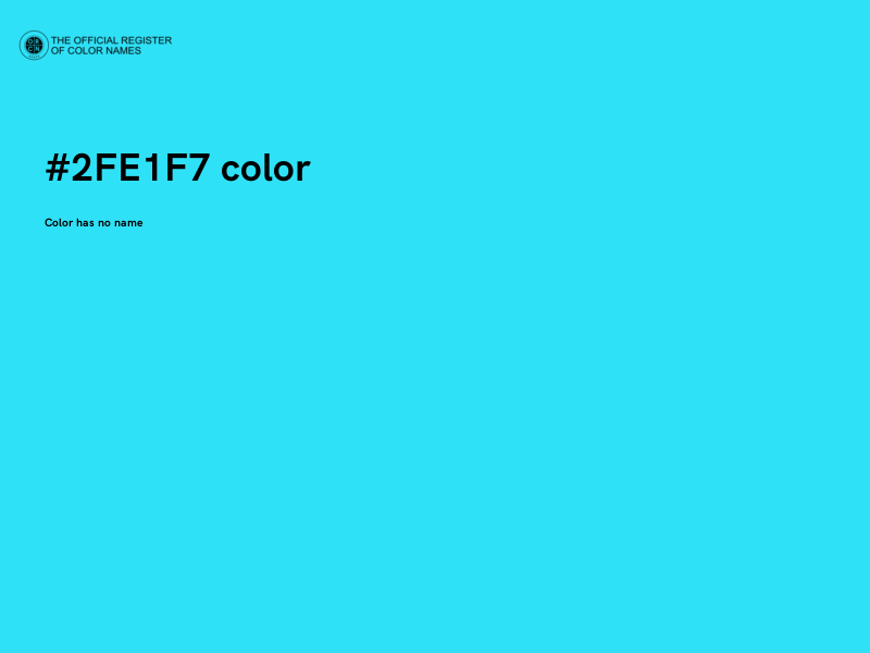 #2FE1F7 color image