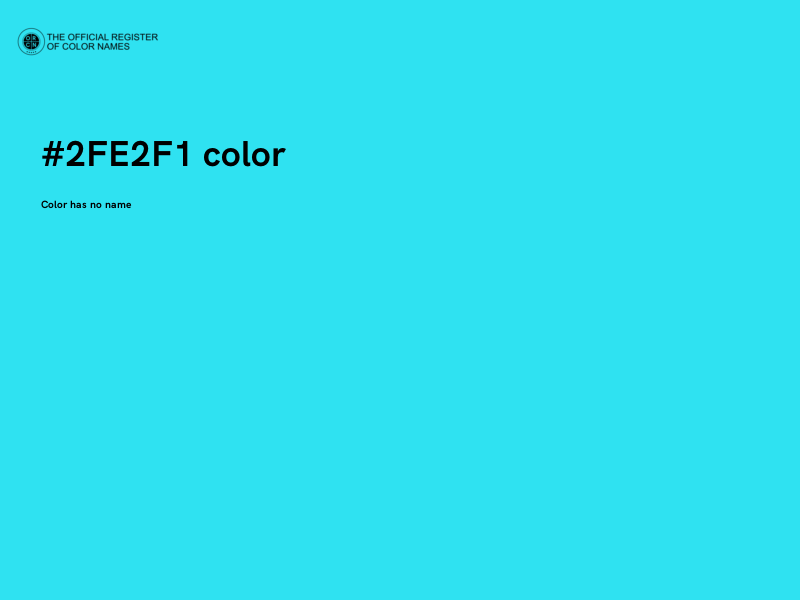 #2FE2F1 color image