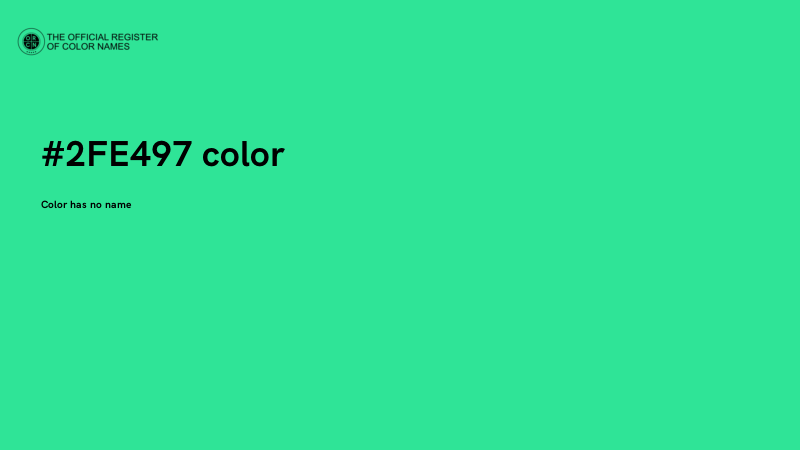 #2FE497 color image