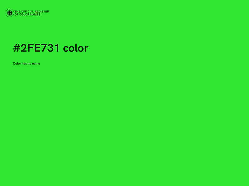 #2FE731 color image