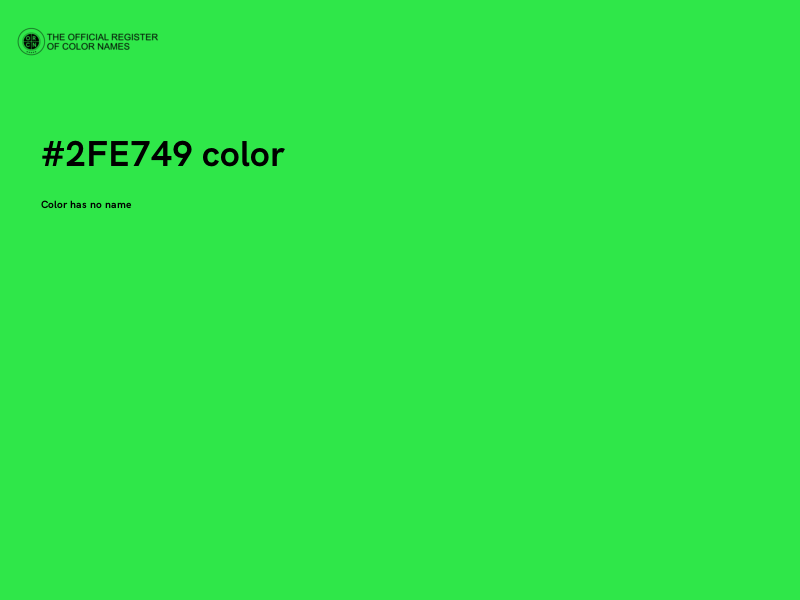 #2FE749 color image
