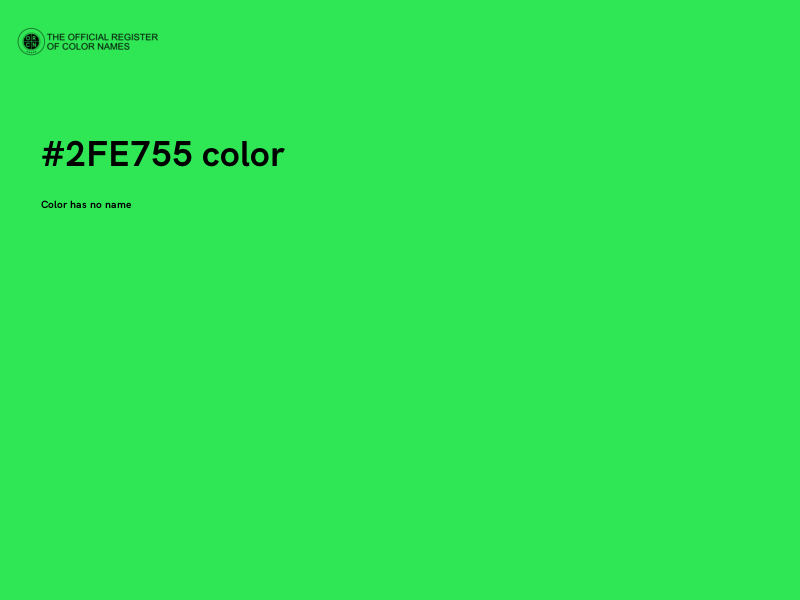#2FE755 color image
