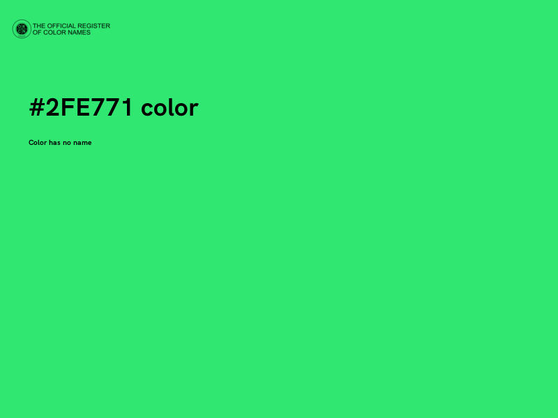 #2FE771 color image