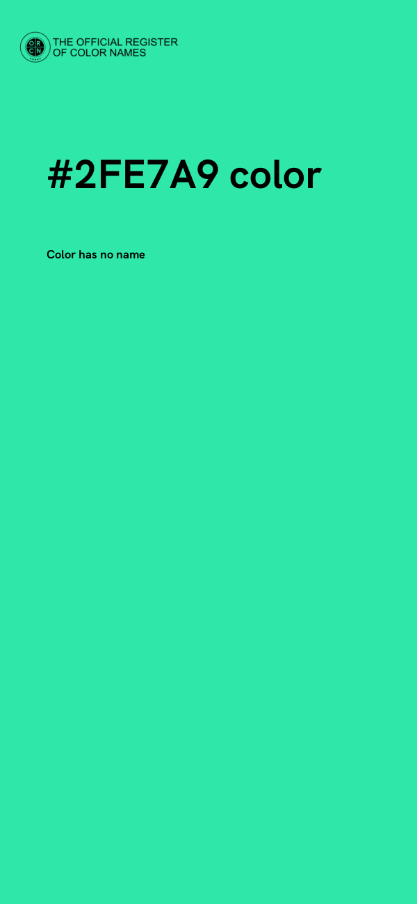 #2FE7A9 color image