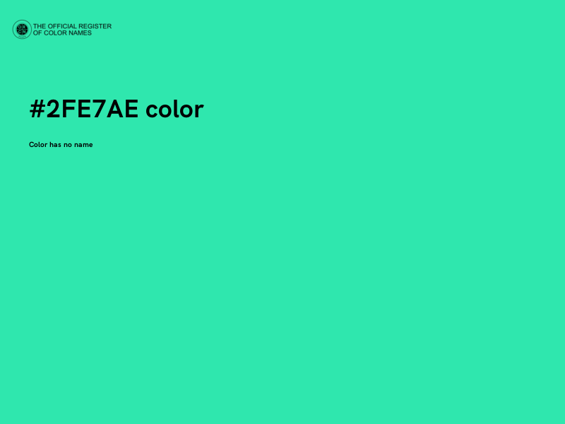 #2FE7AE color image