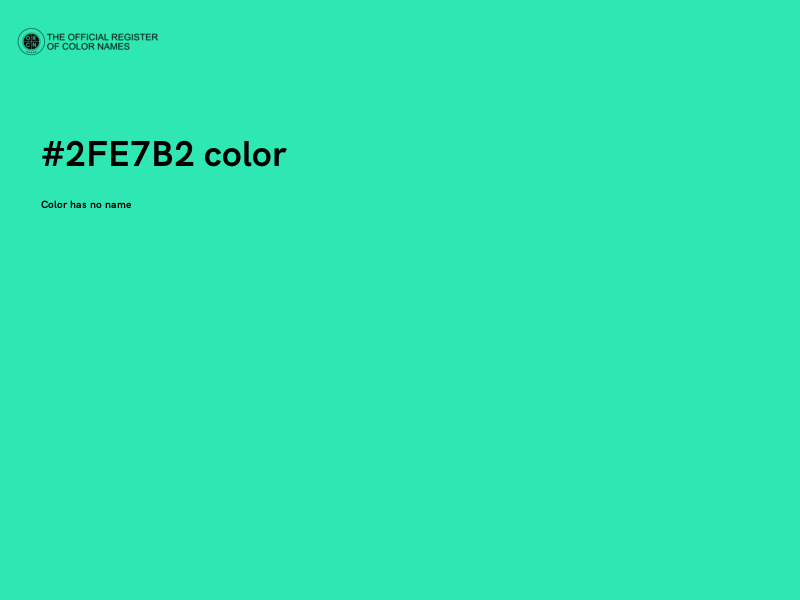 #2FE7B2 color image