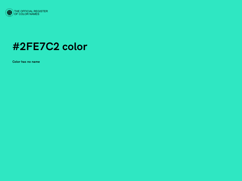 #2FE7C2 color image