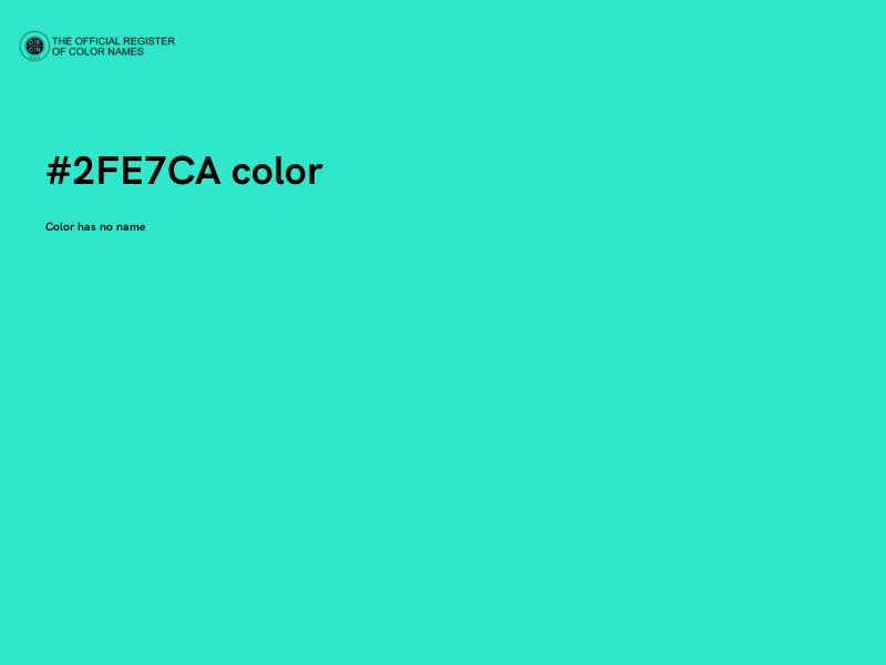 #2FE7CA color image