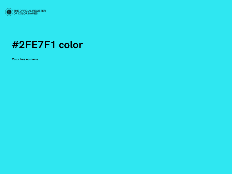 #2FE7F1 color image