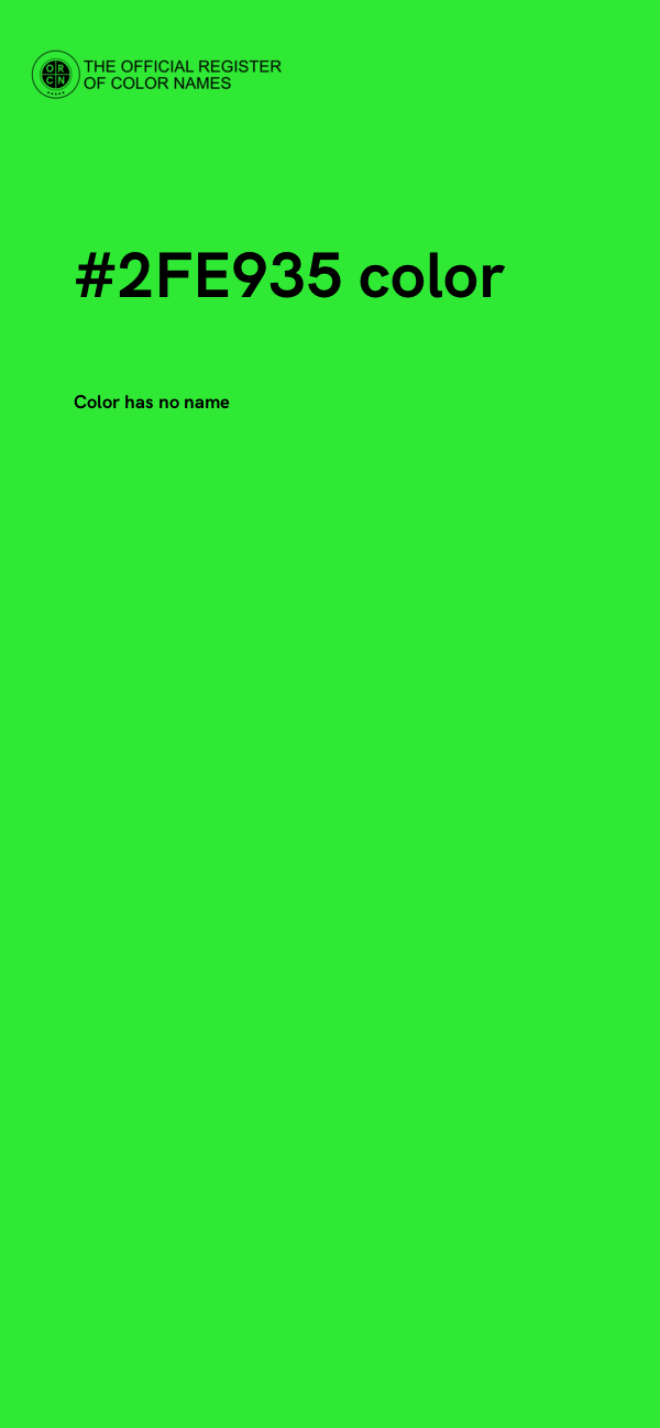 #2FE935 color image
