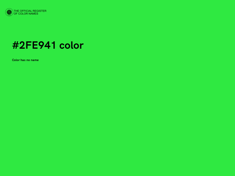#2FE941 color image
