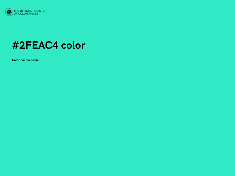 #2FEAC4 color image