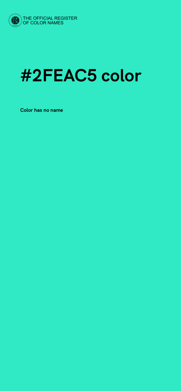 #2FEAC5 color image