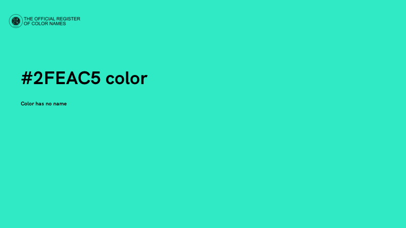 #2FEAC5 color image