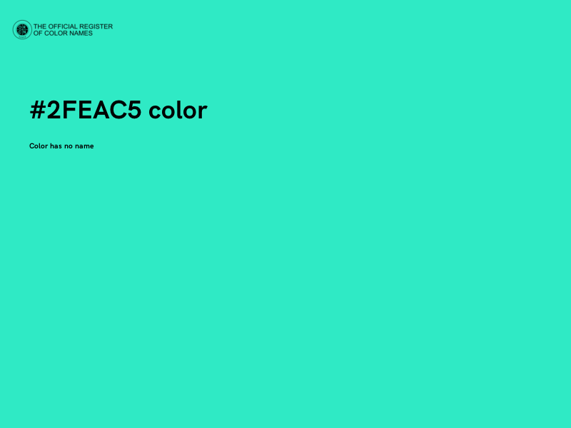 #2FEAC5 color image