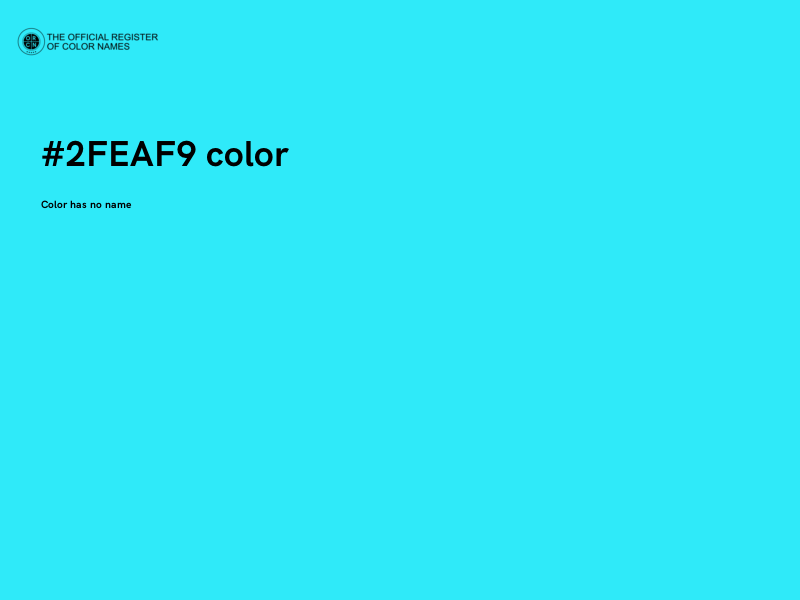 #2FEAF9 color image