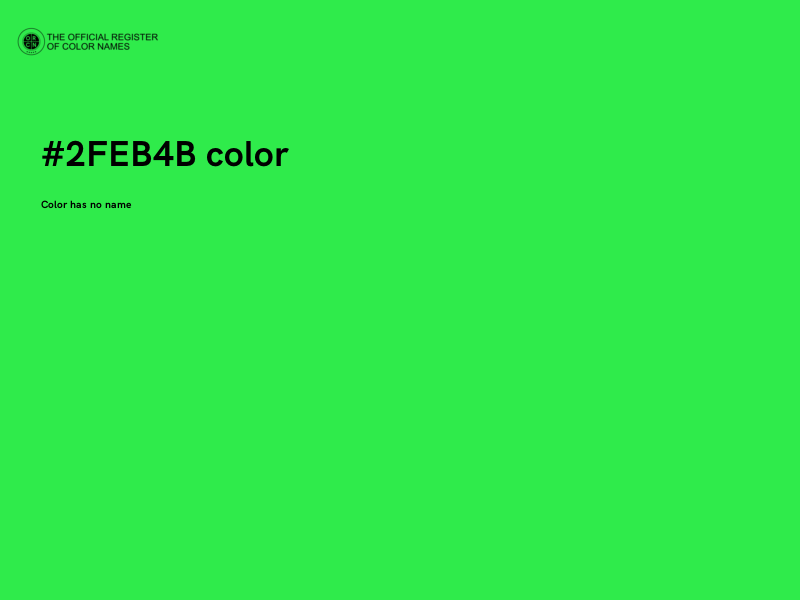 #2FEB4B color image