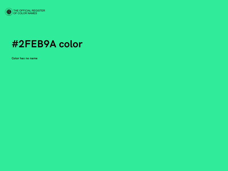 #2FEB9A color image