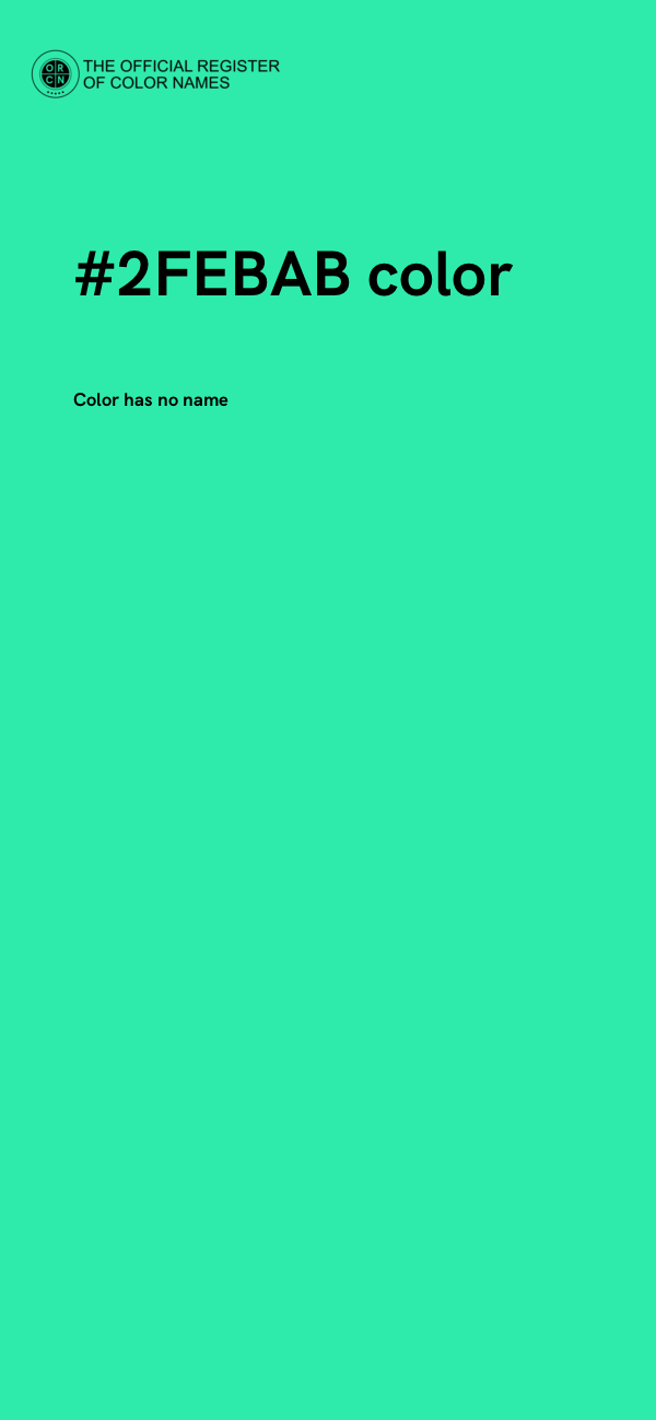 #2FEBAB color image