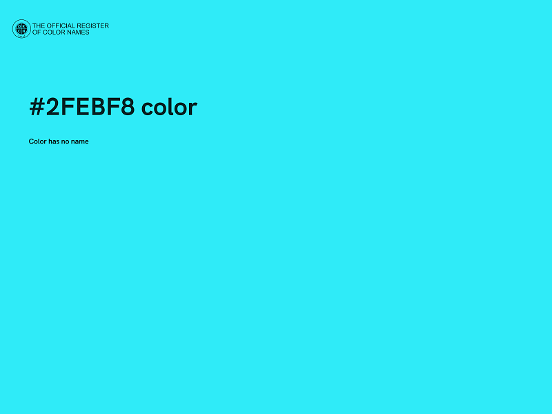 #2FEBF8 color image