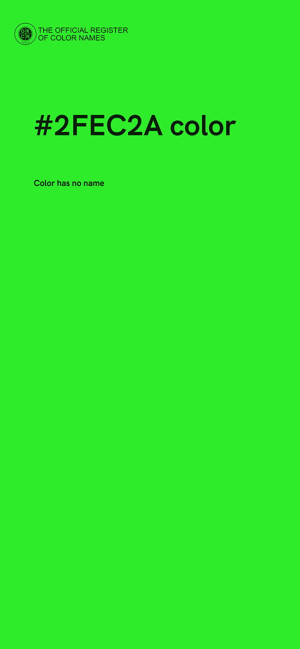 #2FEC2A color image
