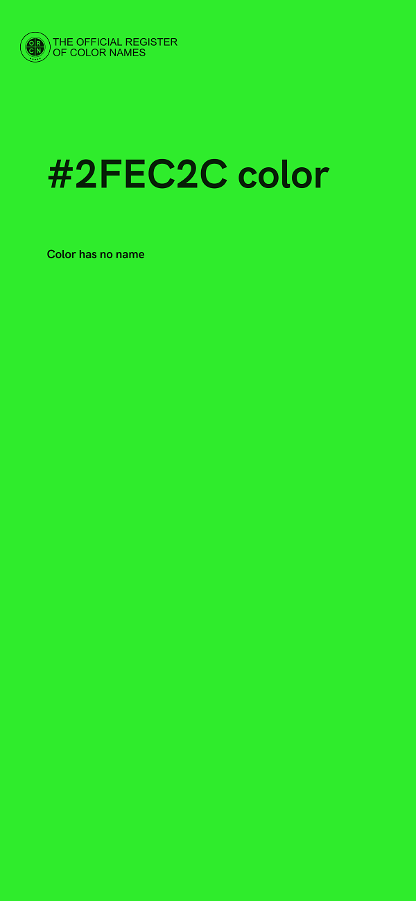 #2FEC2C color image