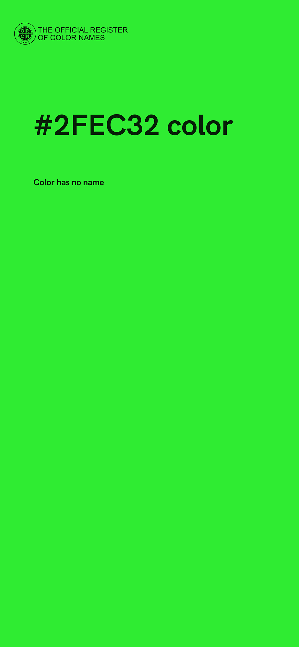 #2FEC32 color image