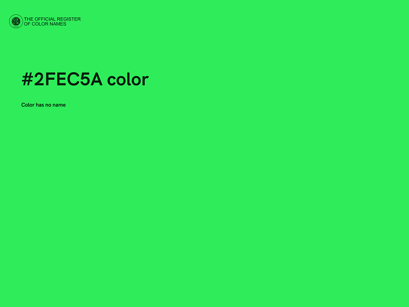 #2FEC5A color image