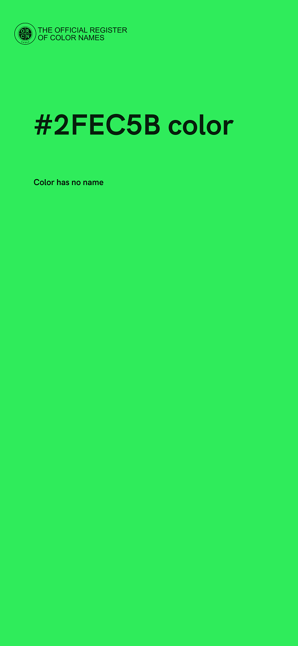 #2FEC5B color image