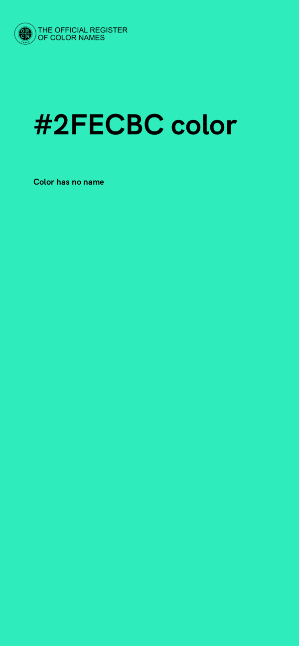 #2FECBC color image