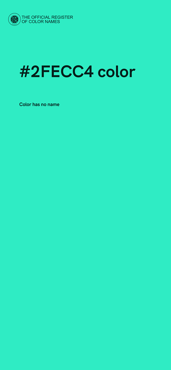 #2FECC4 color image