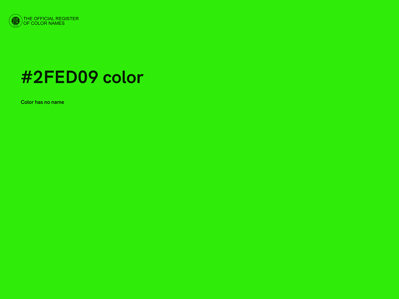 #2FED09 color image