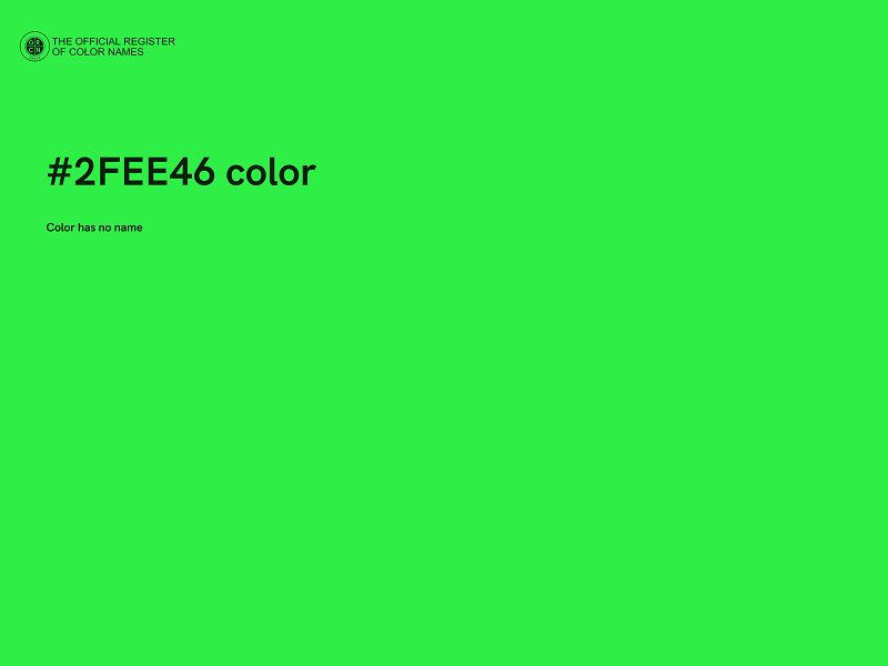 #2FEE46 color image