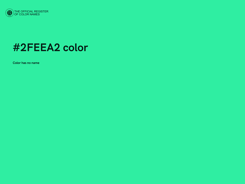 #2FEEA2 color image