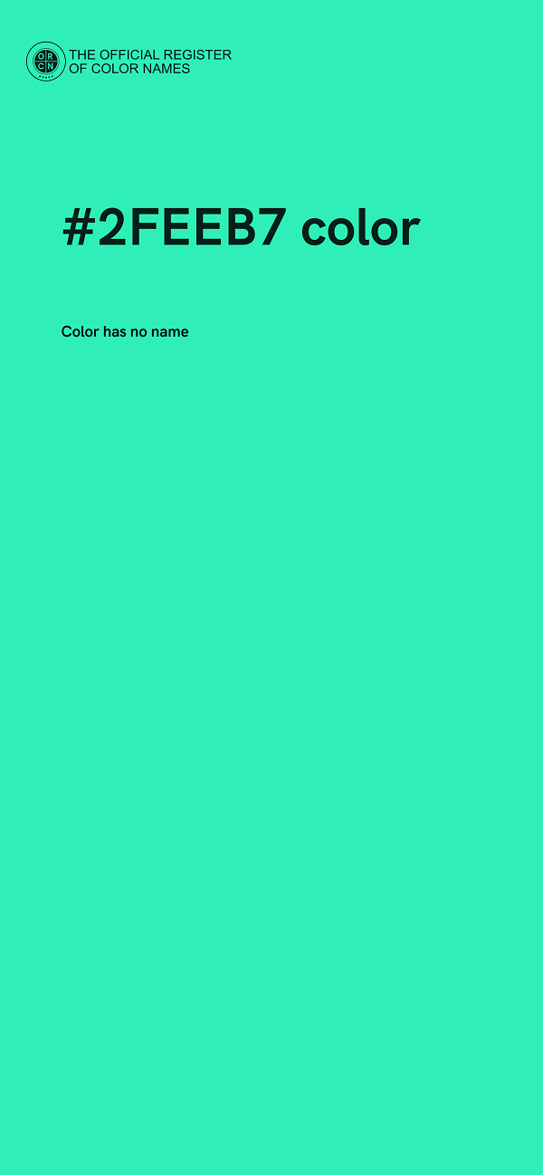 #2FEEB7 color image