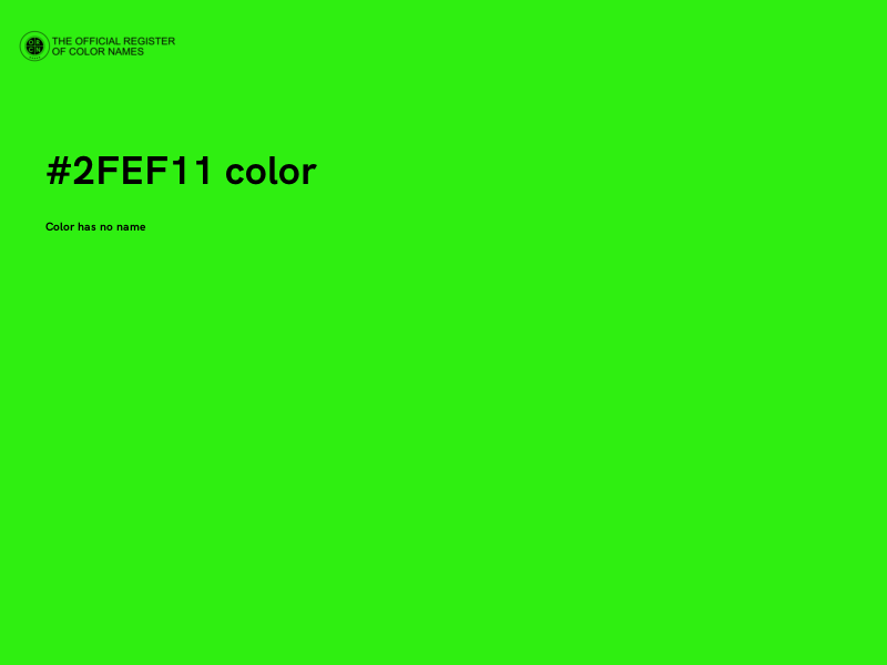 #2FEF11 color image