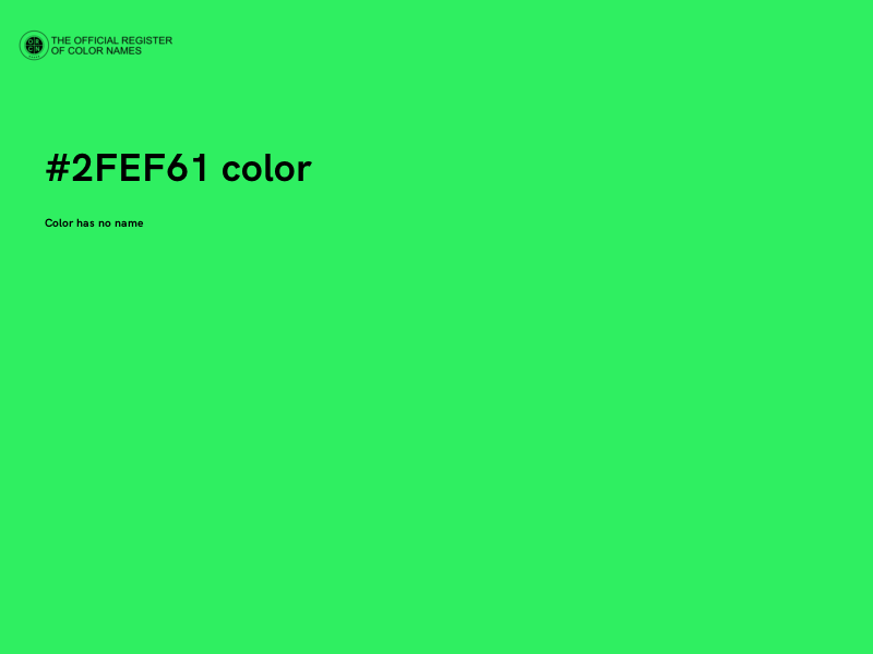 #2FEF61 color image