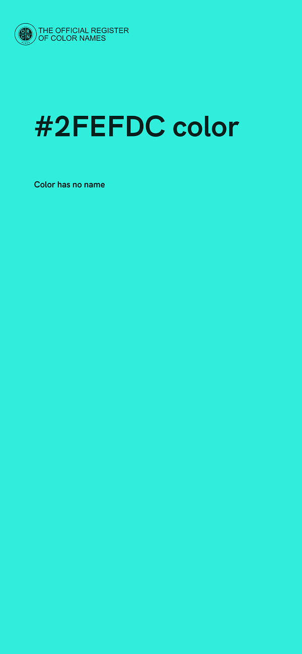 #2FEFDC color image