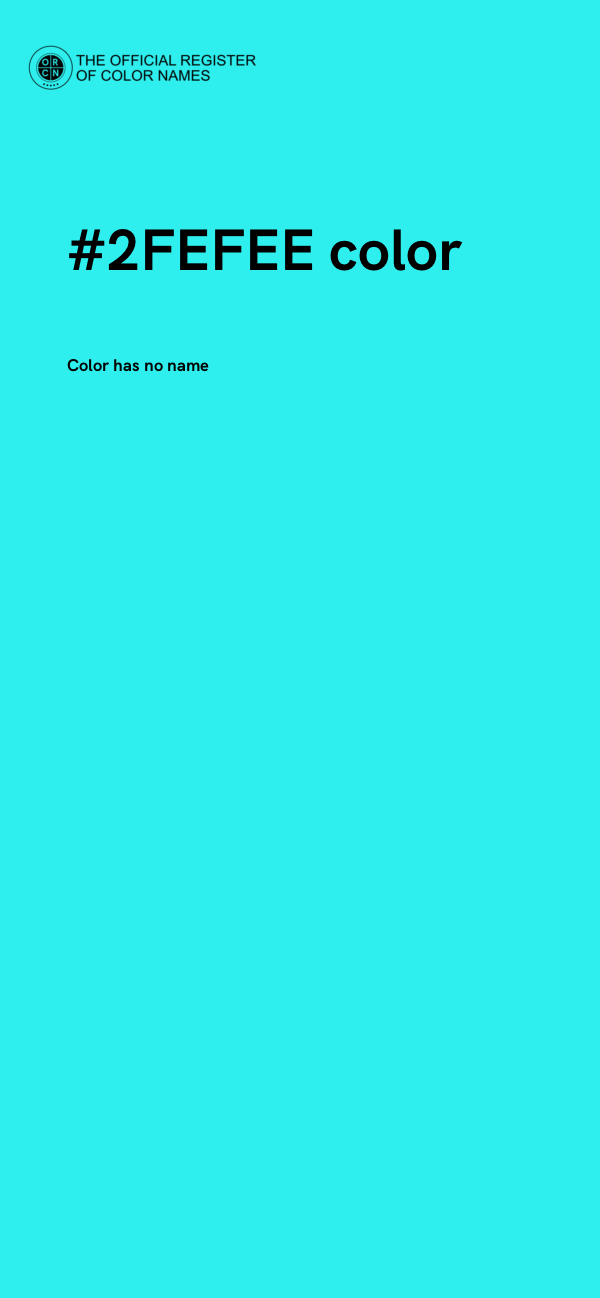 #2FEFEE color image