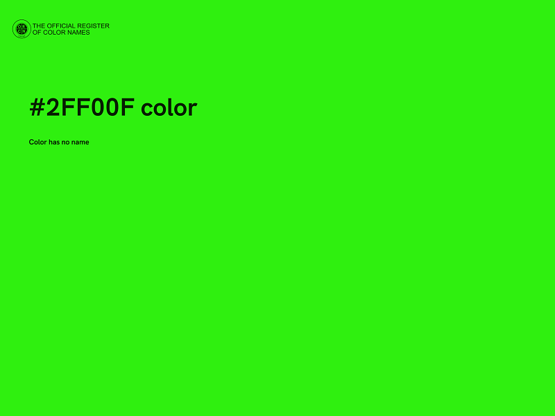 #2FF00F color image