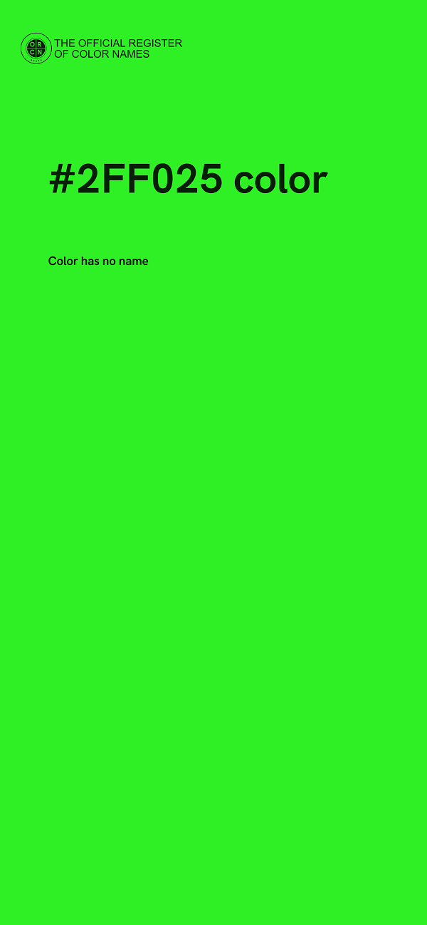 #2FF025 color image