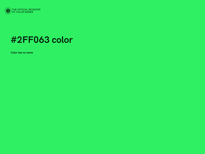 #2FF063 color image